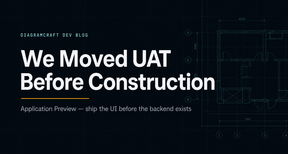 We Moved UAT Before Construction: Building Full-Stack Applications Inside the Diagram — social card